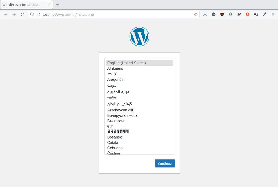 WordPress 5min Install